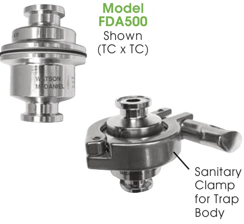 Clean Steam Traps - Thermostatic FDA500 by